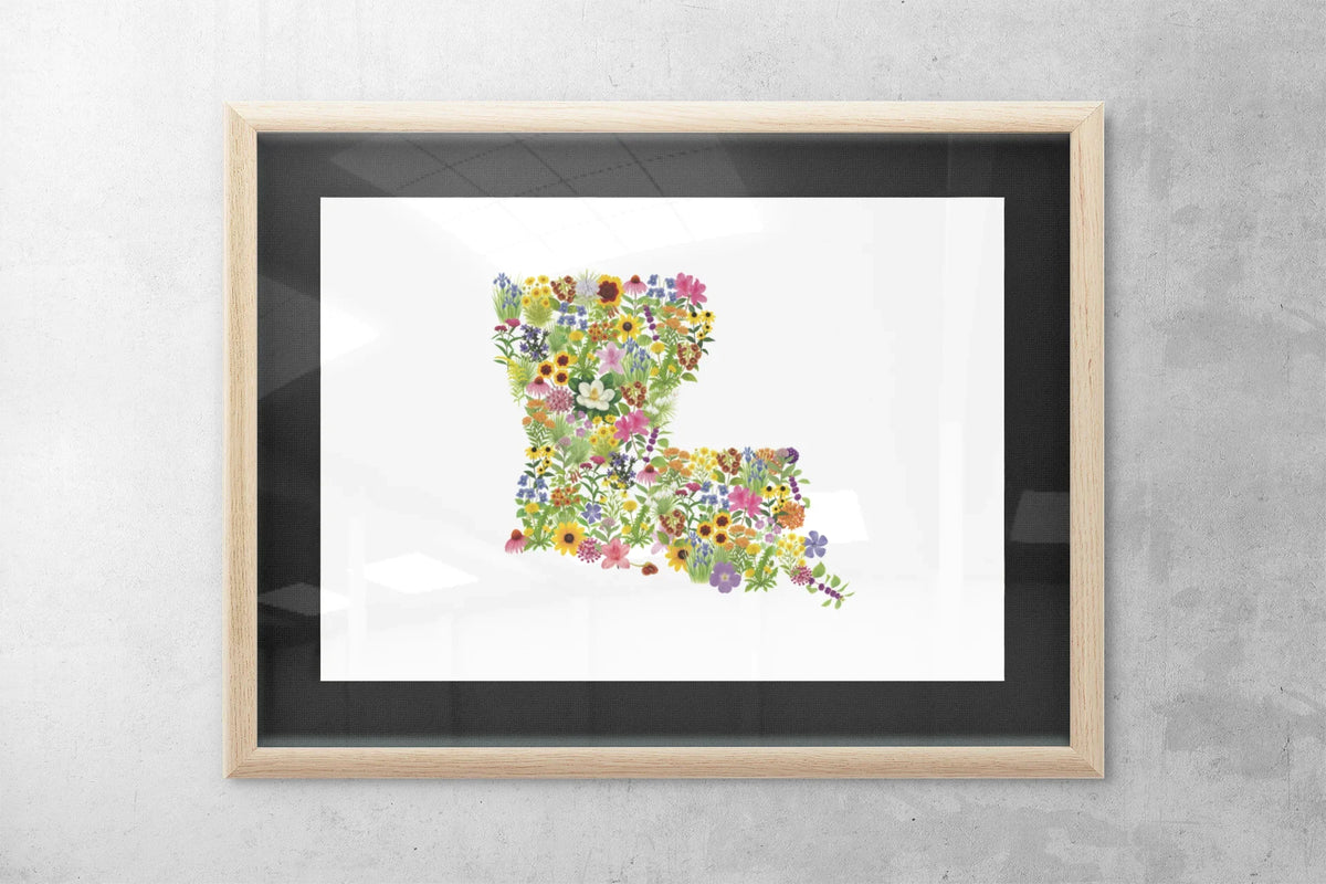 Louisiana Wildflower Map