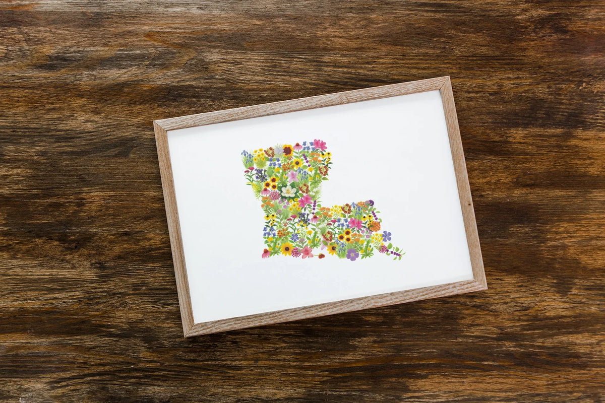 Louisiana Wildflower Map
